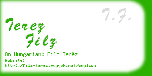 terez filz business card